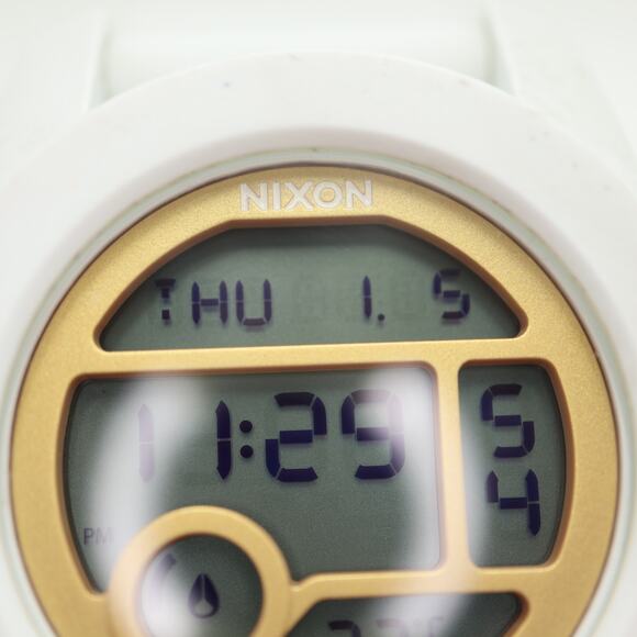 Nixon That's What She Said Unit 40 White Mens Digital 44mm Watch w New Battery - Picture 8 of 15